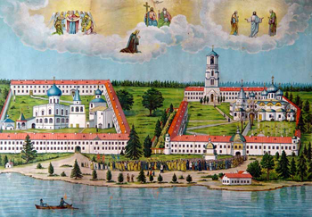 Вид первокласснаго Александро-Свирскаго монастыря Олонецкой губернии и уезда